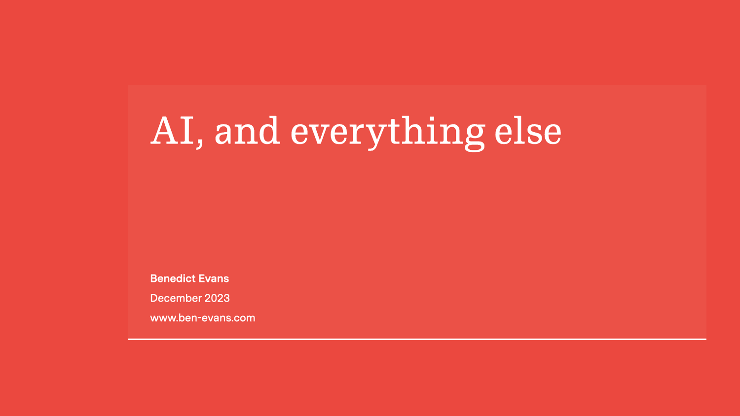 AI eats the world